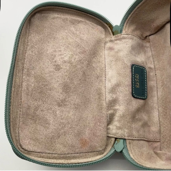 GUCCI HORSEBIT SUEDE VANITY COSMETIC BAG AUTHENTIC - Picture 14 of 15